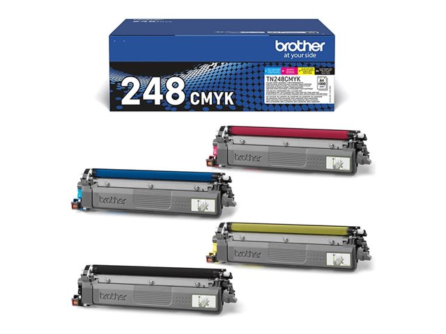 [8690975] Brother TN248VAL Multipack - noir, jaune, cyan, magenta - Jusqu'à 1000 pages