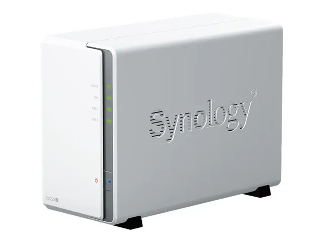 Synology Disk Station DS223J - NAS server - SATA 6Gb/s - RAID 0, 1, JBOD - RAM 1 GB - Gigabit Ethernet - iSCSI support - 2 baies - Garantie 2 ans