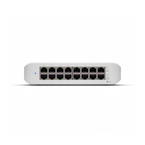 [USW-LITE-16-POE] Ubiquiti UniFi Switch Lite 16 PoE L2 Gigabit Ethernet (10/100/1000) Connexion Ethernet, supportant l'alimentation via ce port (PoE) Blanc